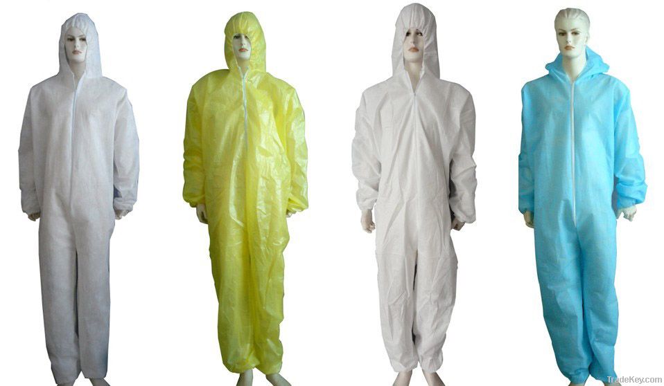 Disposable nonwoven coverall