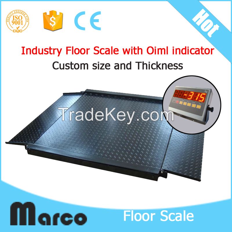 Single deck weighing scale