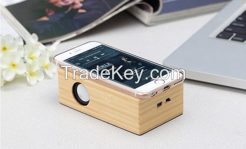 best creative portable wireless magic bamboo induction speaker