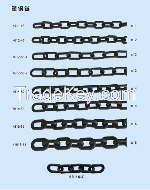 New type coated link chain