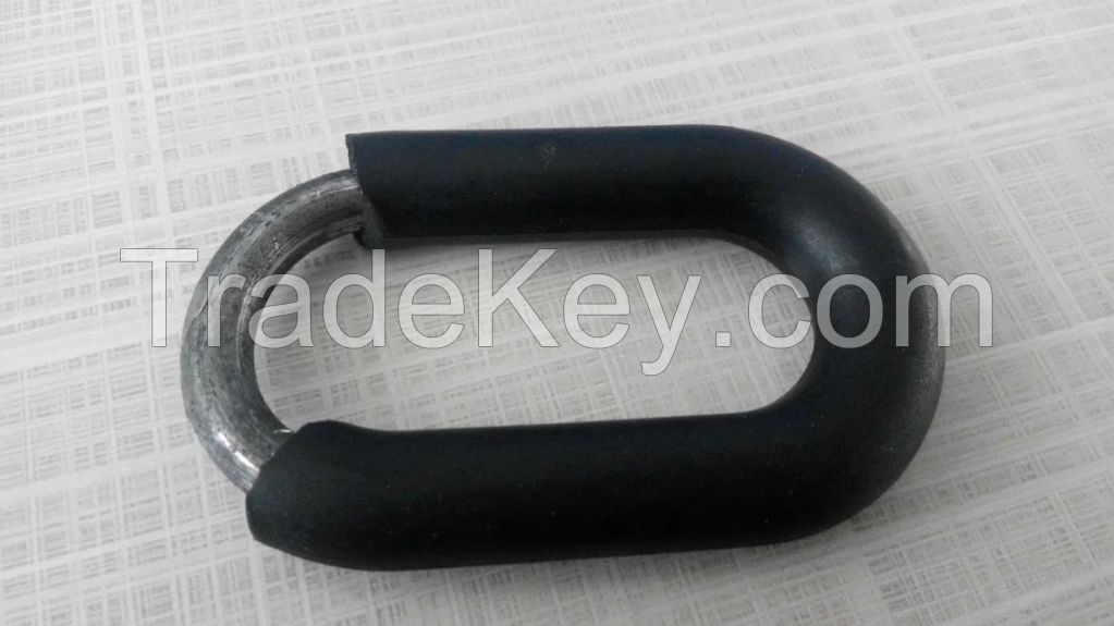 Round steel link chain