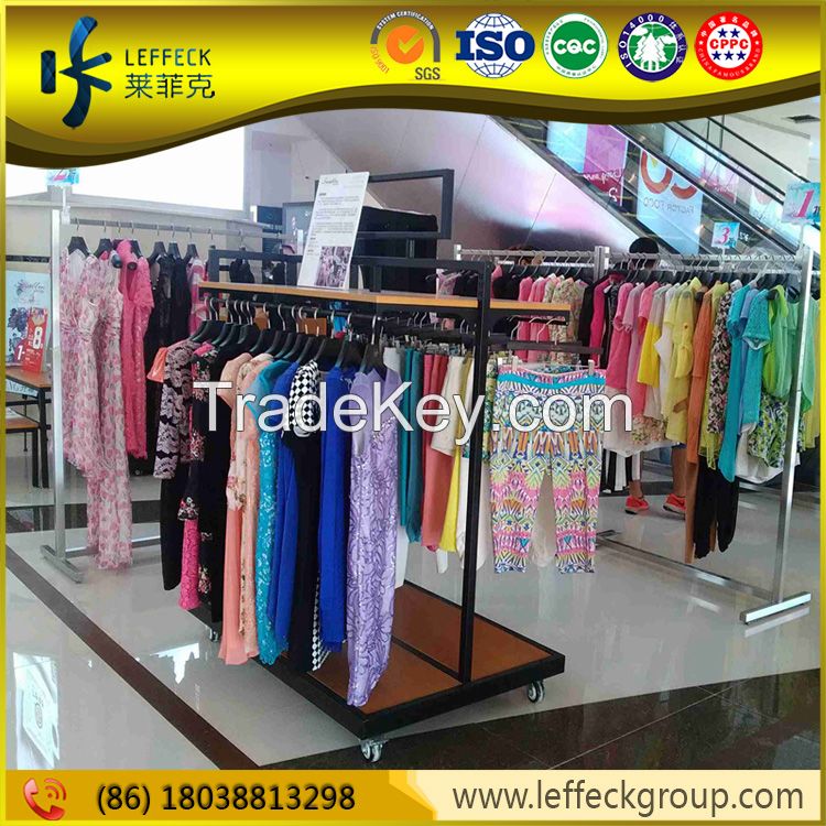 Protable retail store fixtures clothing display garment racks