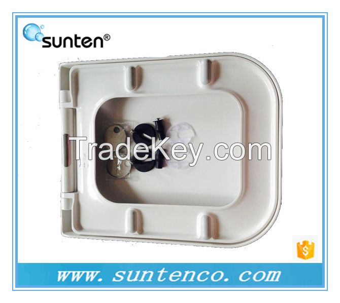 Stainless Steel White Square Toilet Seat In Xiamen