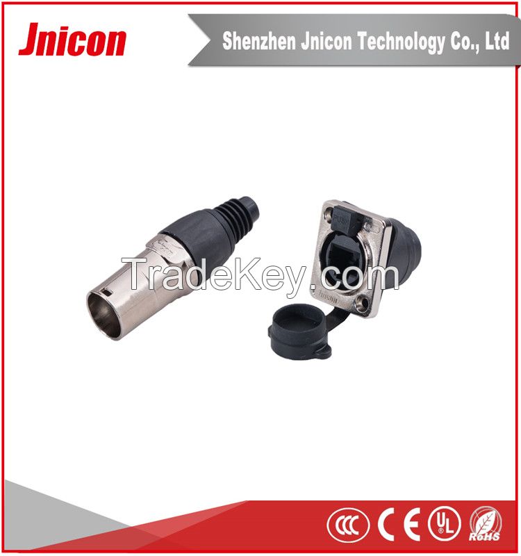 RJ45 straight type waterproof connector