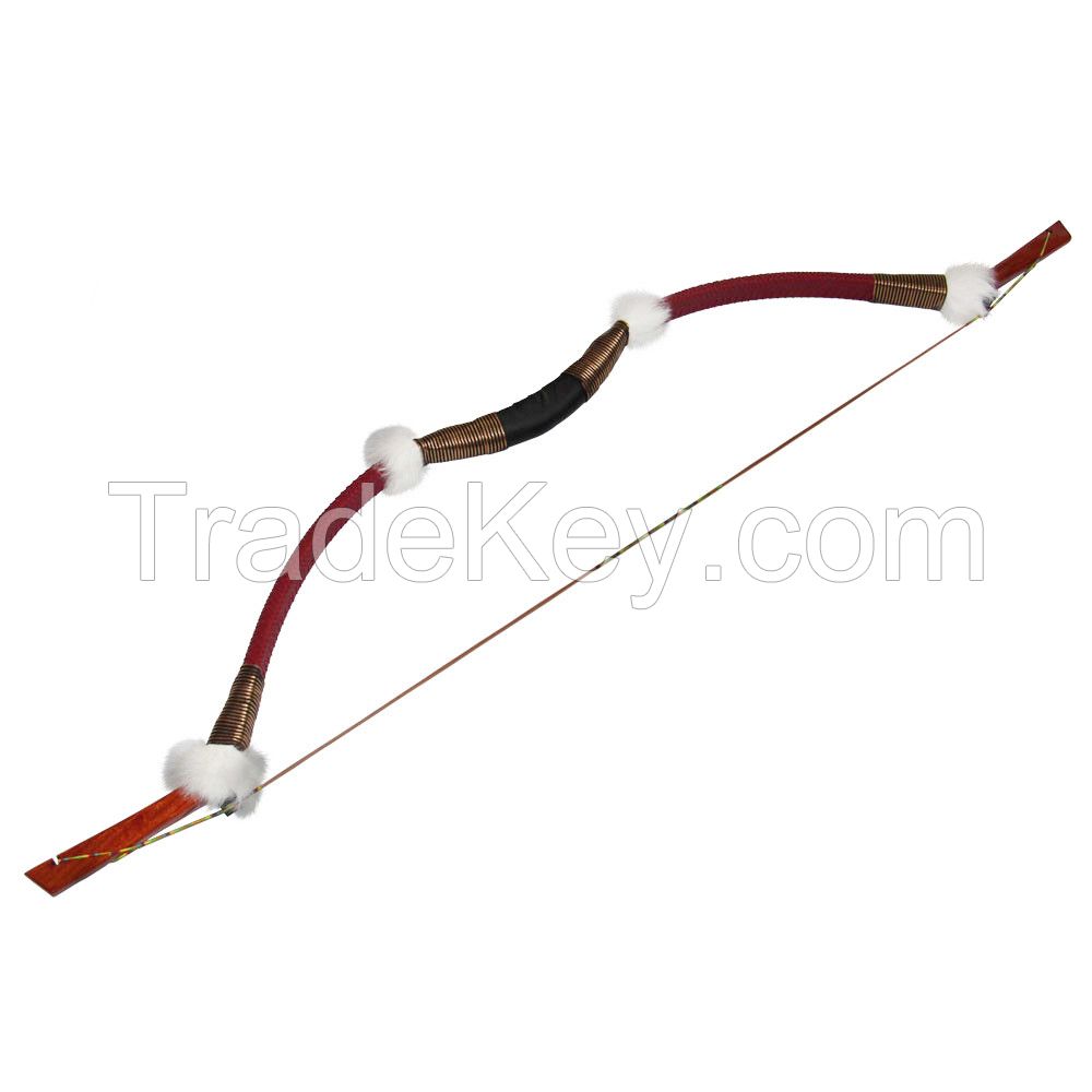 45lbs Recurve Bow Traditional Wooden Longbow for 400 spine Carbon/Fiberglass Arrow Hunting Target Shooting