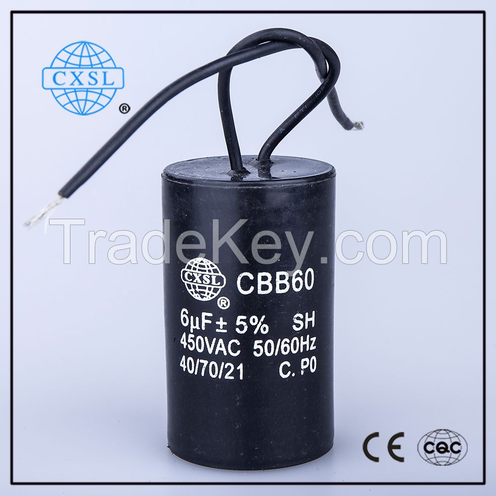 AC motor run CBB60 capacitor