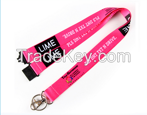 Silk screen lanyard