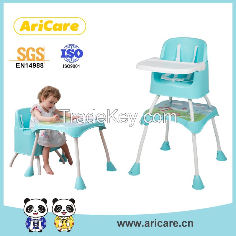 High Quality Multifunction Baby High Chair with EN14988 and EN16120