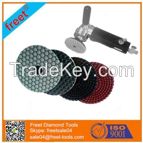 Diamond flexible polishing pad, wet& dry polishing pad, floor polishing pad for granite, marble 