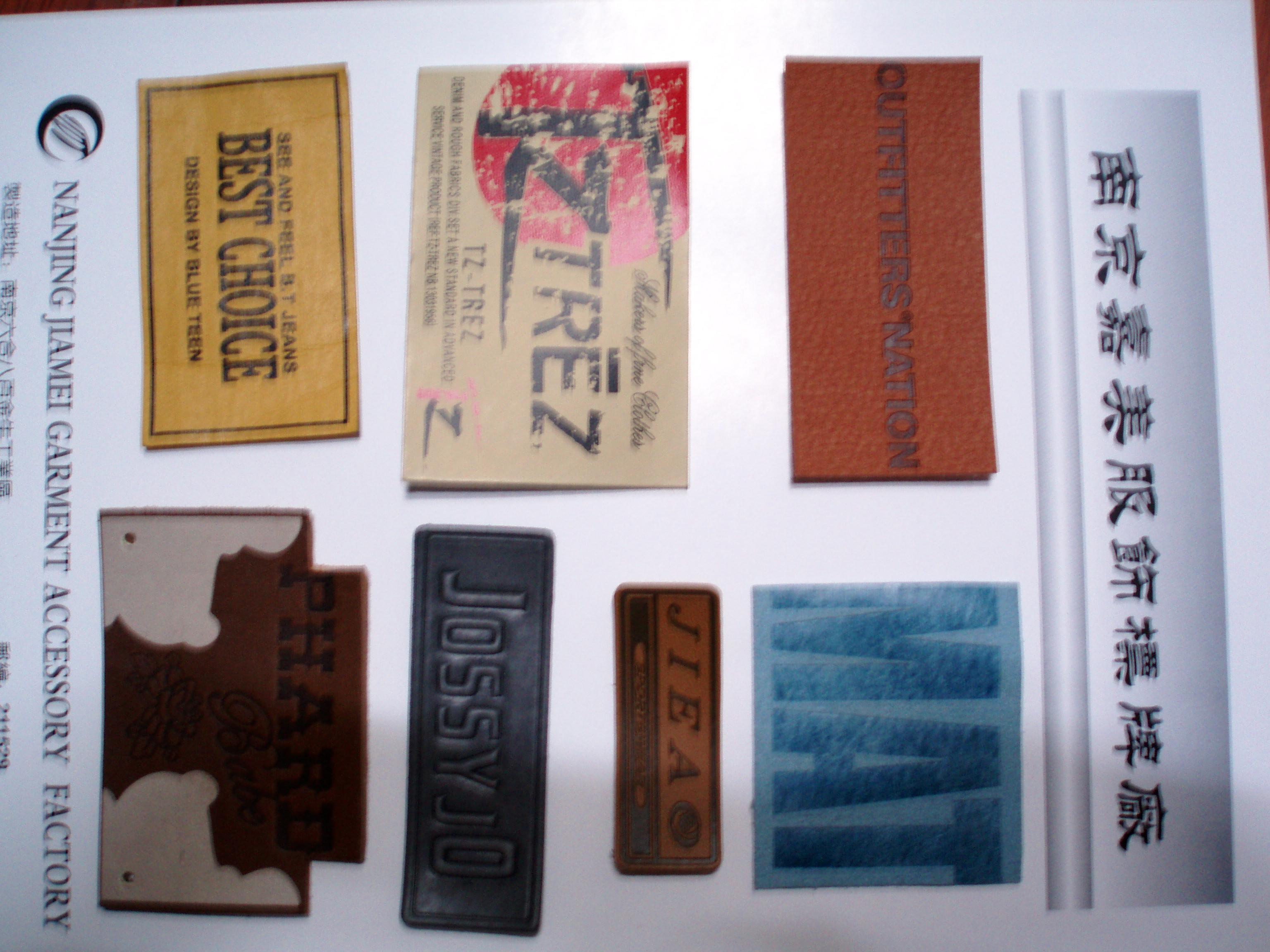 leather labels