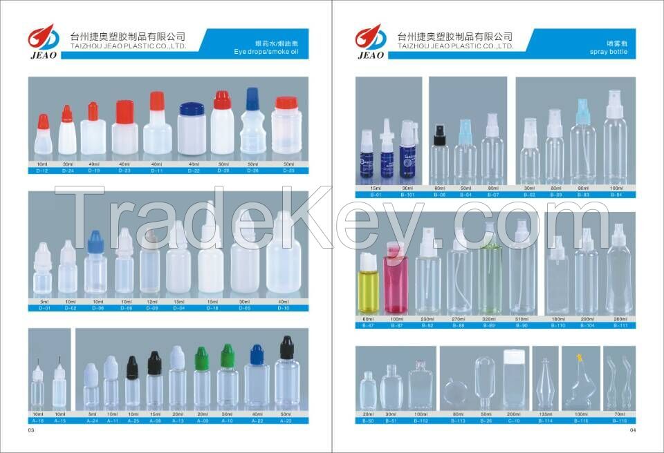 New product hot D-20 50ml LDPE white Cylindrical plastic dropper bottle with red cap