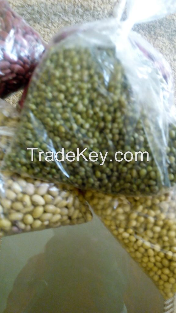 Soya beans, Chick peas, sim sim, ground nuts