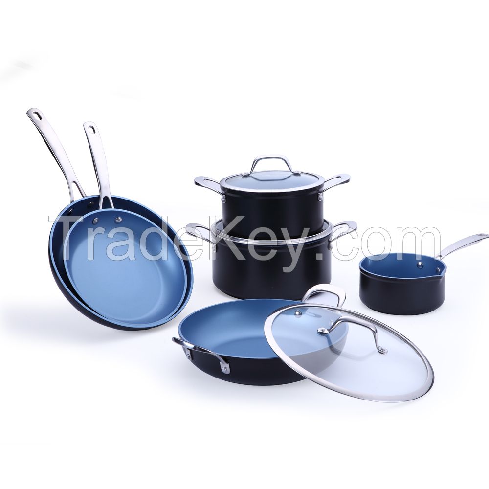 Forged aluminum cookware set