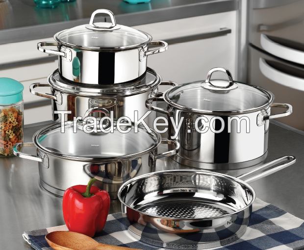 Rio Metal Stainless Steel Pot Set