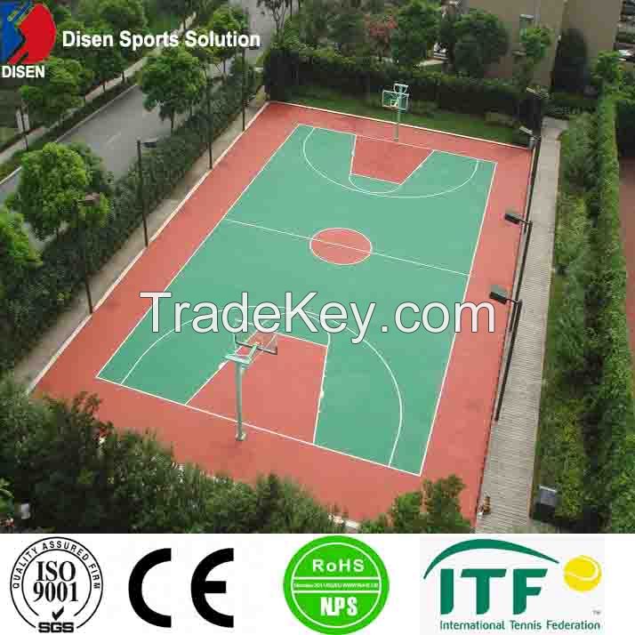 Disen SPU sport flooring for stadium/school sport court