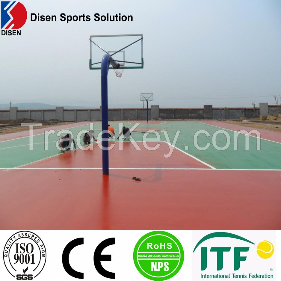 Disen SPU sport flooring for stadium/school sport court