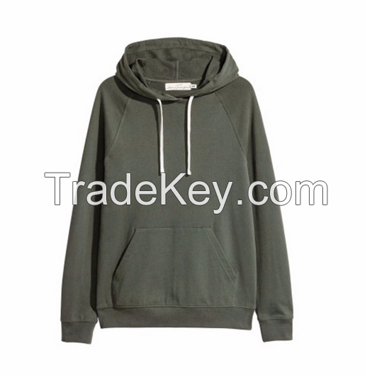 Plain color 100% cotton man sweatshirt hoodie