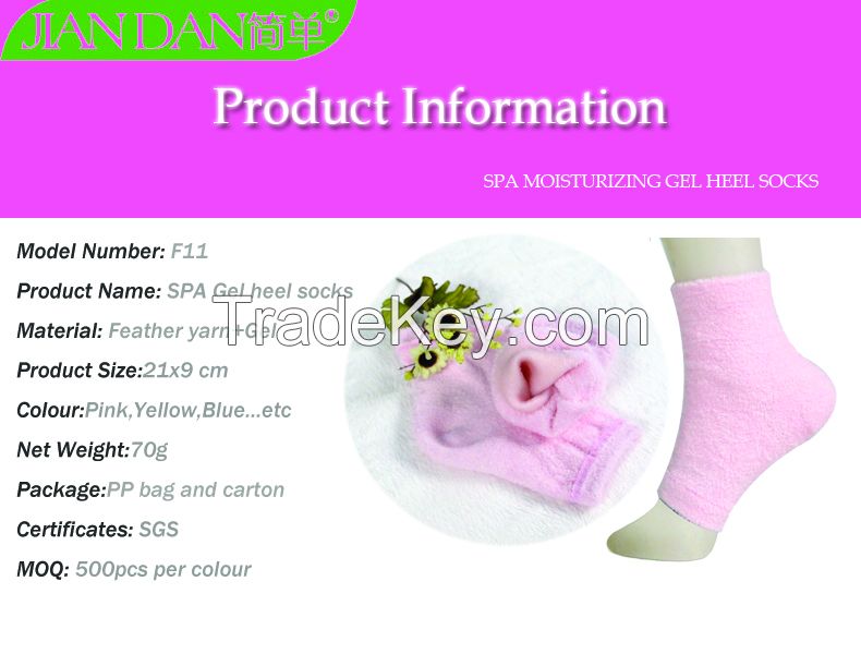 Spa foot Sleeve footcare foot socks gel moisture spa heel socks