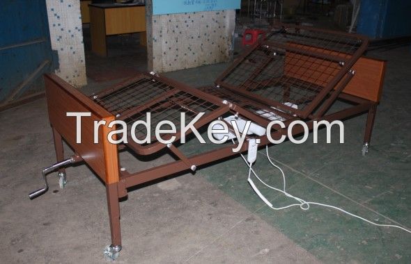 Semi electric home care bed with MDF head foot board