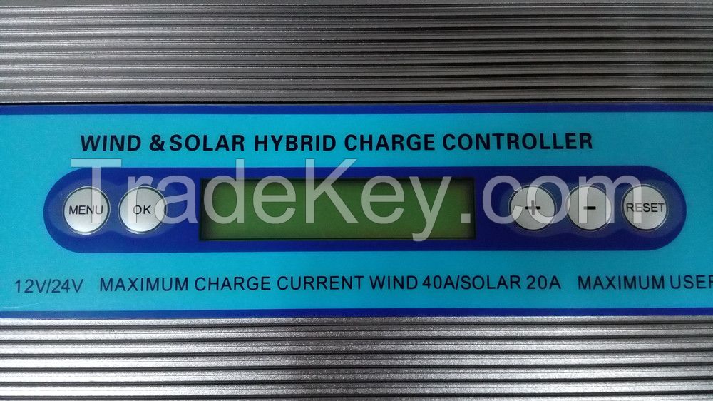 1000W Off grid Wind solar hybrid charge controller with MPPT and PWM