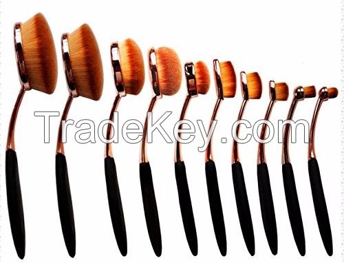 oval makeup brushes