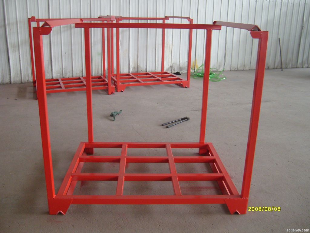 steel rack, stackable pallet rack, metal pallet rack