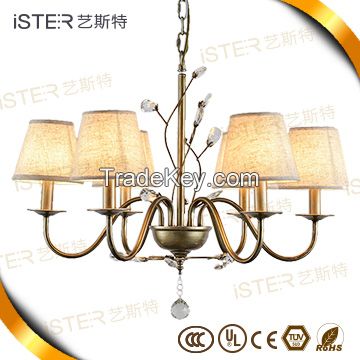 New!Chrome Metal Creative Customized 8*40W Chandelier Lighting