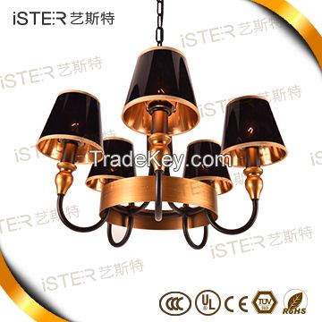 NEW!Hot sale hotel golden chandeliers modern 10 pendant lights 