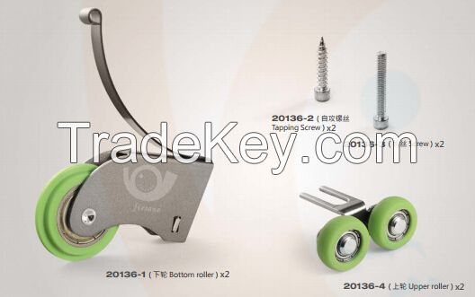 Sliding roller for aluminum door