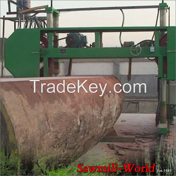 Heavy duty large size horizontal wood cutting band sawmill machine