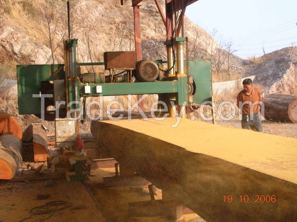 Heavy duty large size horizontal wood cutting band sawmill machine