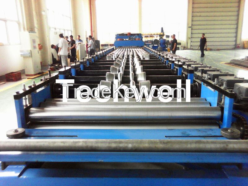 Galvanized Steel Silo Corrugated Roll Forming Machine With 18 Forming Stations