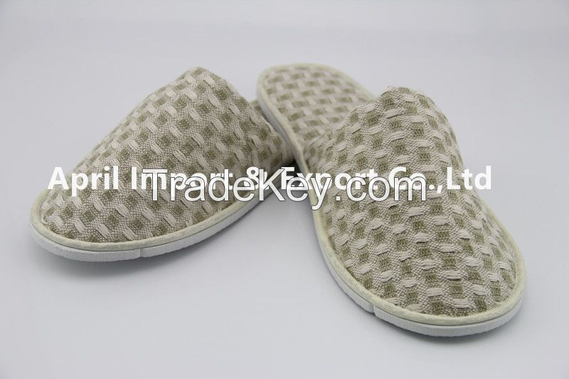 Soft washable hotel close toe slippers