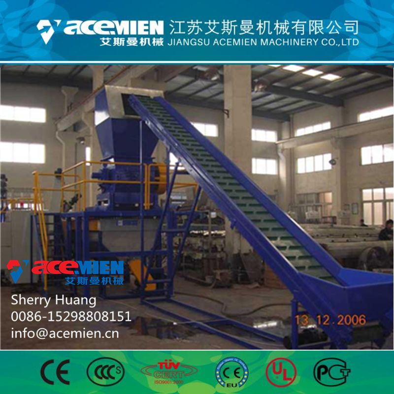 Recycled Agriculture PE PP Film Flakes Washing Machine / Recycling Line