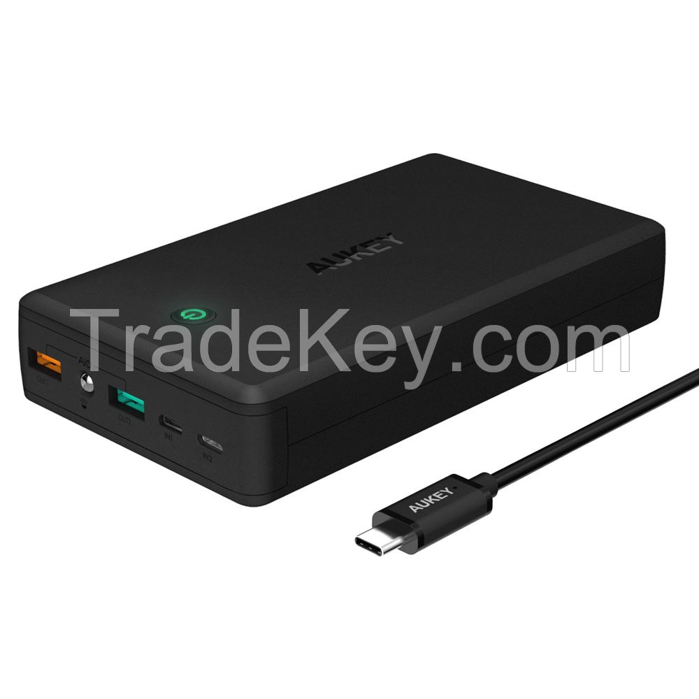 AUKEY PB-T11 30000mAh 2-Port USB Power Bank with Quick Charge 3.0