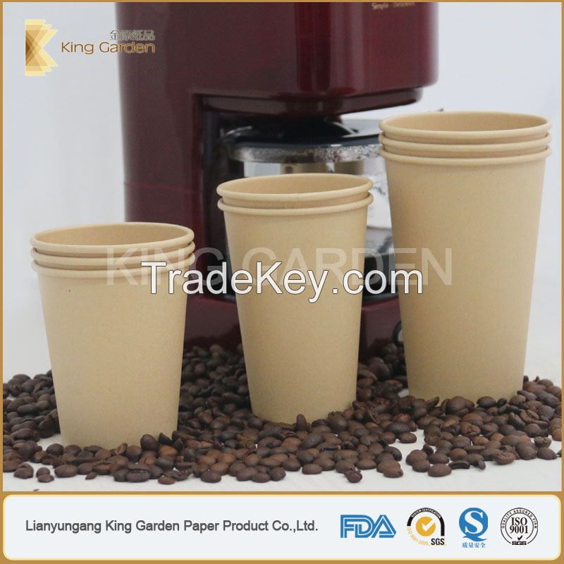 kraft double wall paper cup perfect insulation 