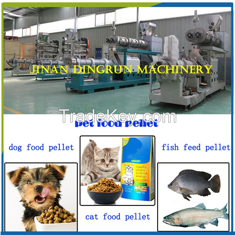 Factory price Double screw dog food extruder machine