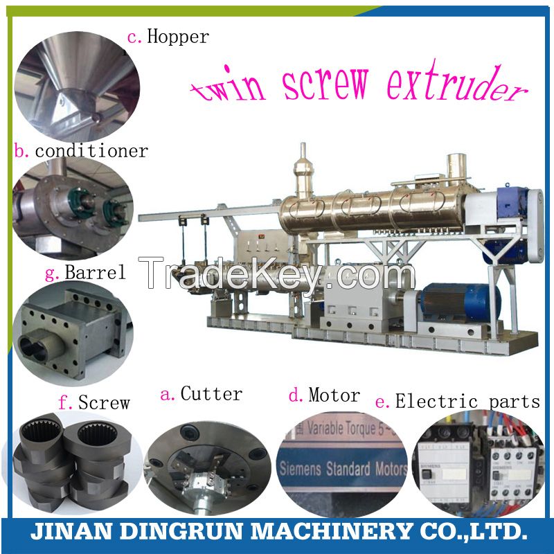 Factory price Double screw pet food machine dog food extruder machine