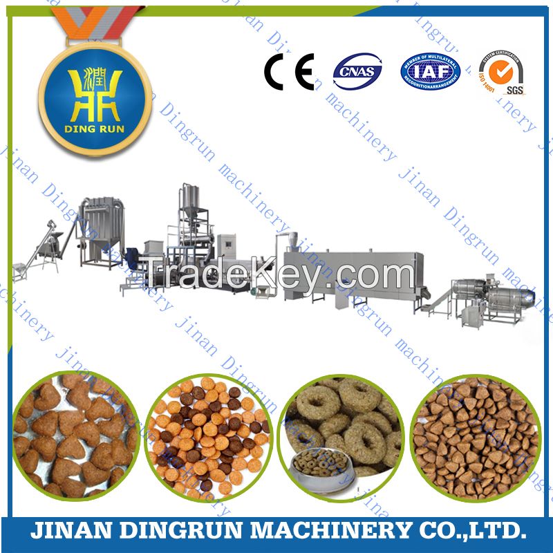 Factory price Double screw dog feed machine