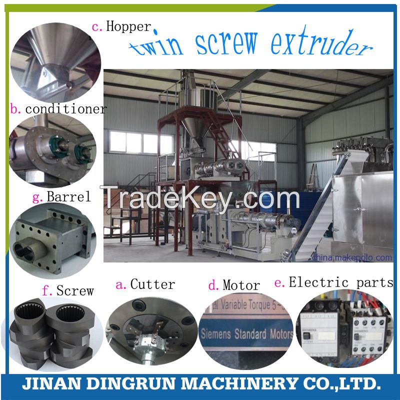 Factory price Double screw poultry feed machine