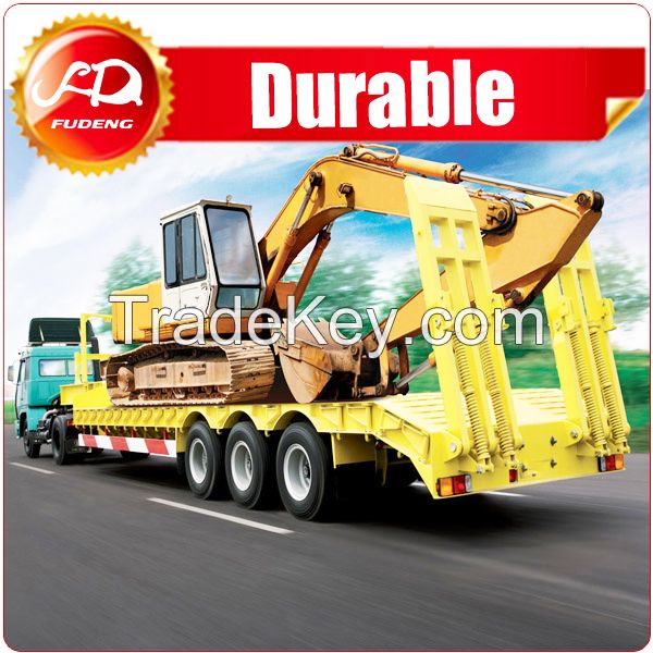 Heavy duty 3 axles low bed semi trailer dimensions for optional