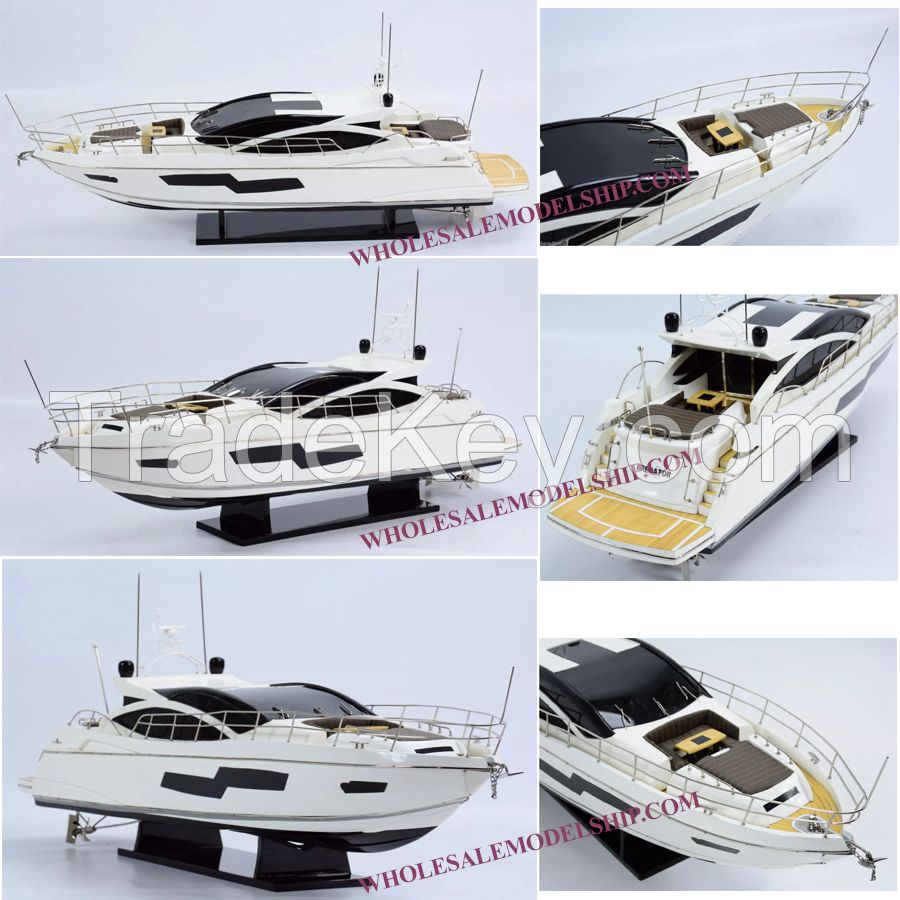 Sunseeker Predator 80 Wooden Speed Boat Model