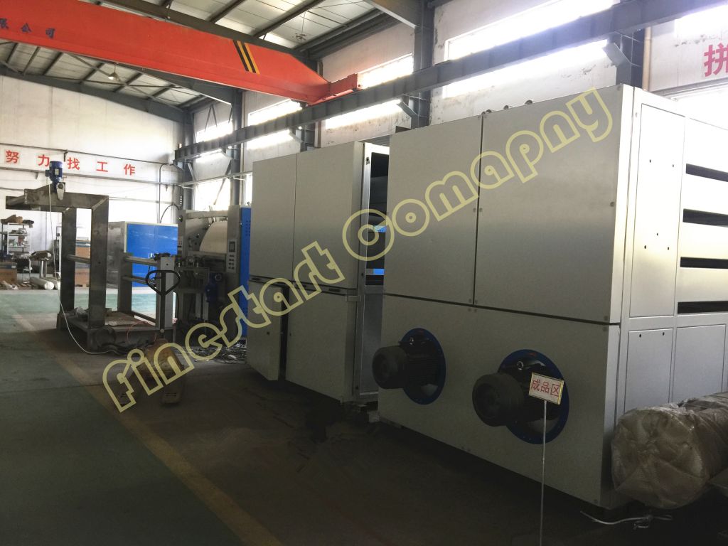 textile relax dryer, fabric drying machine, tesionless dryer, with 2 chambers and oil heating method