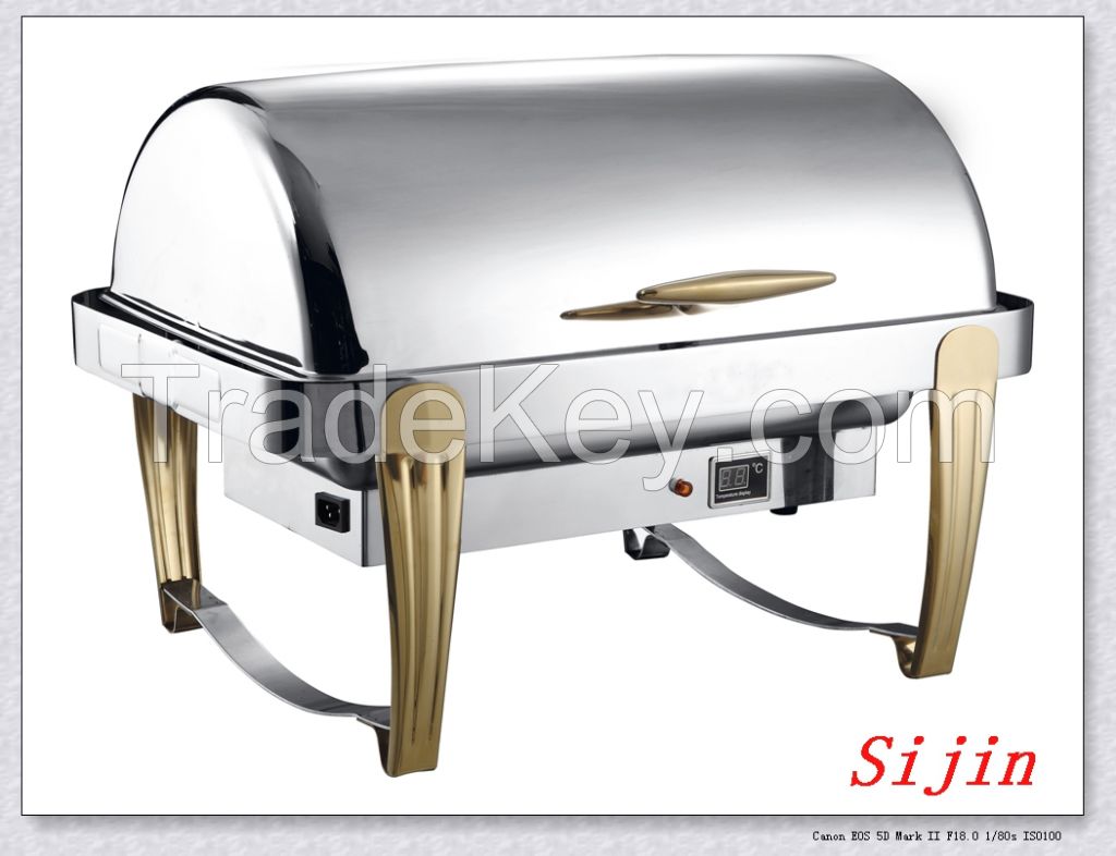 full size roll-top hotel buffet chafing for catering