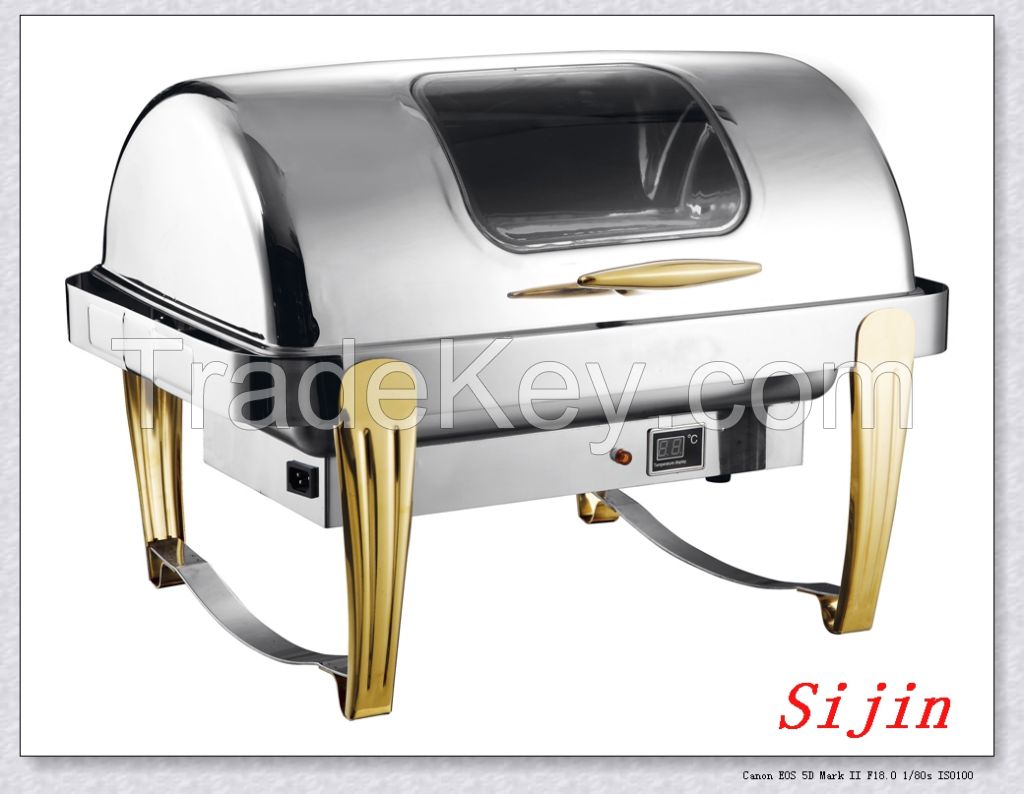 full size roll-top hotel buffet chafing for catering