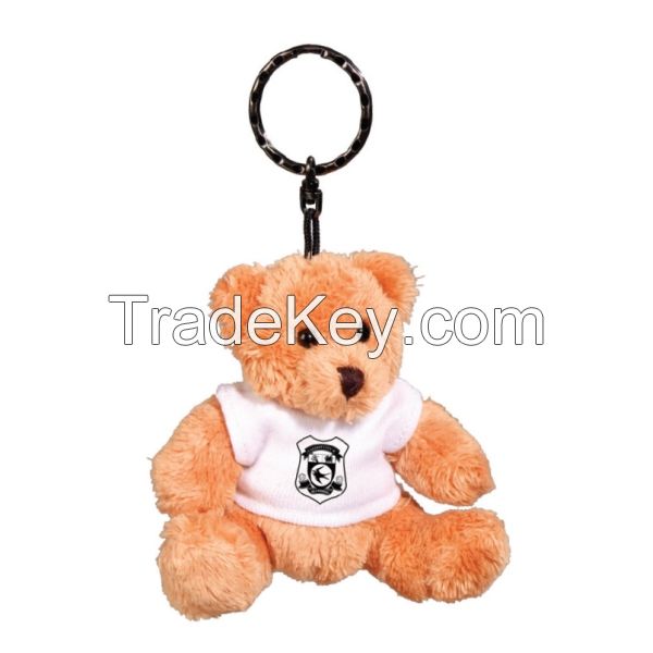 Plush teddy bear keyring