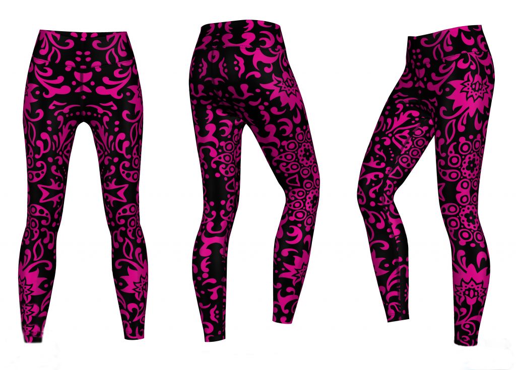 Women's Custom Sublimated Yoga Leggings Sport Yoga Leggings 