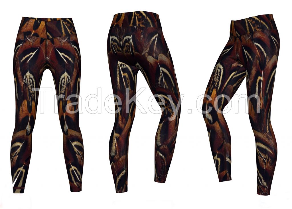 Women's Custom Sublimated Yoga Leggings Sport Yoga Leggings 