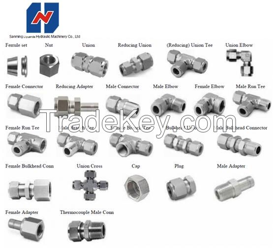 NPT JIC SAE BSP Metric Hydraulic Hose Tube Pipe Fittings Stainless Steel