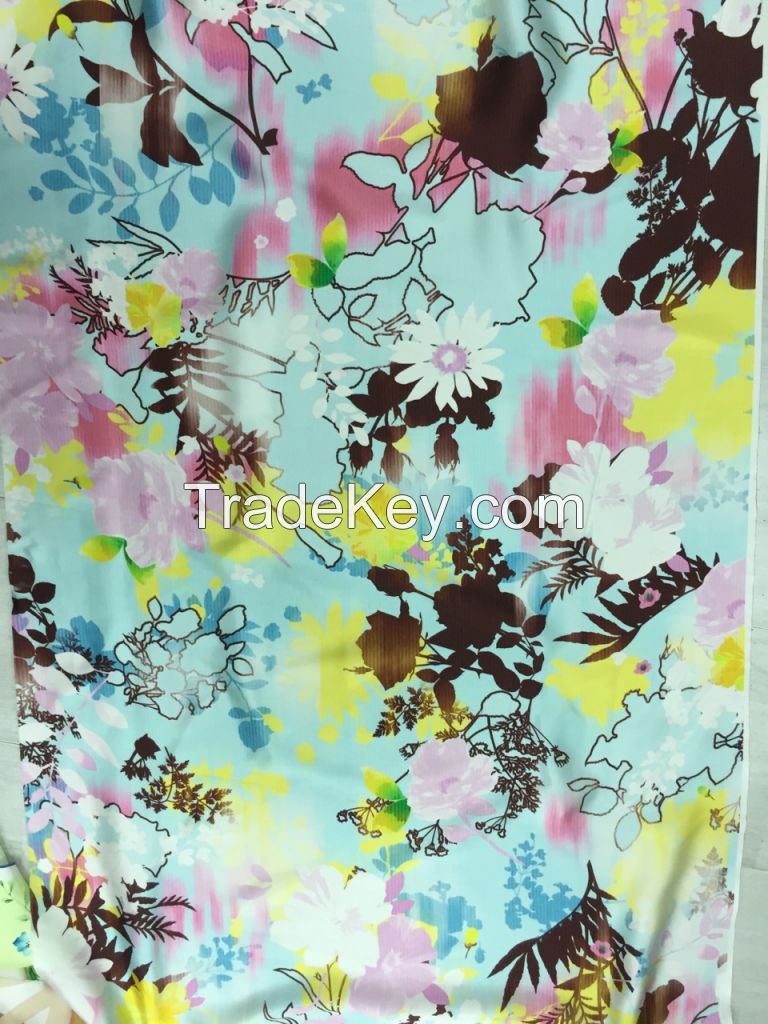 custom design digital printed silk fabric best on the market